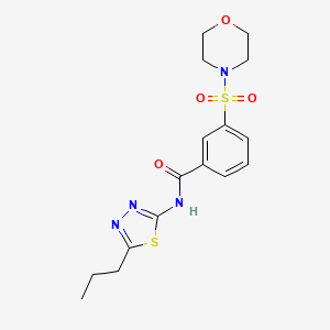3-(morpholinosulfonyl)-N-(5-propyl-1,3,4-thiadiazol-2-yl)benzamide