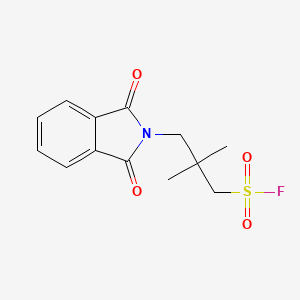 molecular formula C13H14FNO4S B2869153 3-(1,3-Dioxoisoindol-2-yl)-2,2-dimethylpropane-1-sulfonyl fluoride CAS No. 2138178-78-4