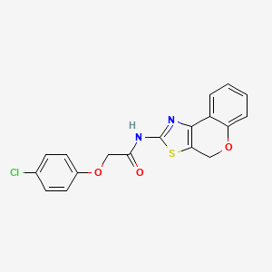 molecular formula C18H13ClN2O3S B2869157 2-(4-氯苯氧基)-N-(4H-色满[4,3-d]噻唑-2-基)乙酰胺 CAS No. 681162-26-5