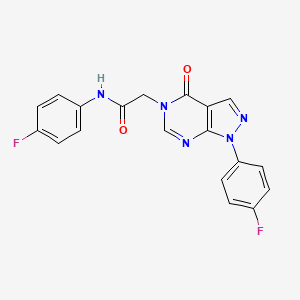 N-(4-fluorophenyl)-2-(1-(4-fluorophenyl)-4-oxo-1H-pyrazolo[3,4-d]pyrimidin-5(4H)-yl)acetamide