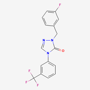 2-(3-fluorobenzyl)-4-[3-(trifluoromethyl)phenyl]-2,4-dihydro-3H-1,2,4-triazol-3-one