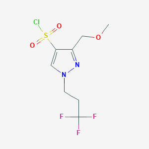 3-(methoxymethyl)-1-(3,3,3-trifluoropropyl)-1H-pyrazole-4-sulfonyl chloride