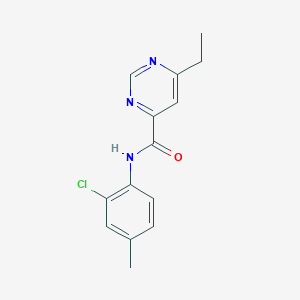 N-(2-Chloro-4-methylphenyl)-6-ethylpyrimidine-4-carboxamide