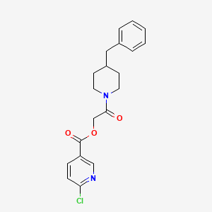 [2-(4-Benzylpiperidin-1-yl)-2-oxoethyl] 6-chloropyridine-3-carboxylate