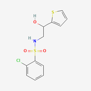 2-chloro-N-(2-hydroxy-2-(thiophen-2-yl)ethyl)benzenesulfonamide