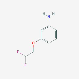 molecular formula C8H9F2NO B2869227 3-(2,2-Difluoroethoxy)aniline CAS No. 937603-10-6