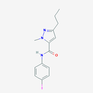 molecular formula C14H16IN3O B286924 N-(4-iodophenyl)-1-methyl-3-propyl-1H-pyrazole-5-carboxamide 