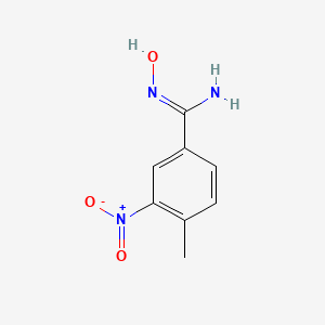 molecular formula C8H9N3O3 B2869240 4-Methyl-3-nitrobenzamidoxime CAS No. 1426671-13-7