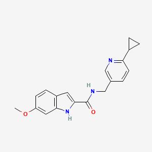 N-((6-cyclopropylpyridin-3-yl)methyl)-6-methoxy-1H-indole-2-carboxamide