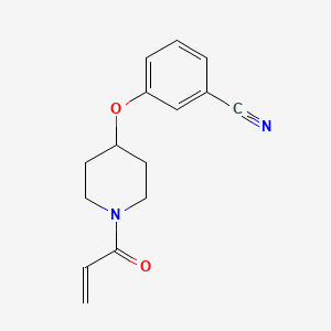 3-(1-Prop-2-enoylpiperidin-4-yl)oxybenzonitrile