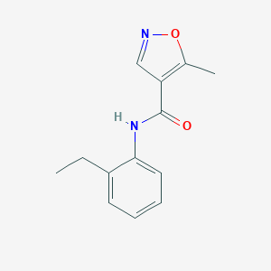 molecular formula C13H14N2O2 B286926 N-(2-Ethylphenyl)-5-methylisoxazole-4-carboxamide 