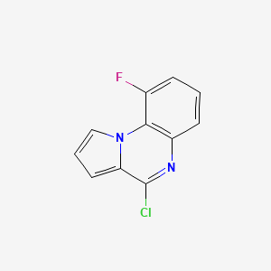 molecular formula C11H6ClFN2 B2869272 4-氯-9-氟吡咯并[1,2-a]喹喔啉 CAS No. 195711-38-7