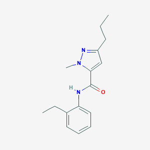 molecular formula C16H21N3O B286929 N-(2-ethylphenyl)-1-methyl-3-propyl-1H-pyrazole-5-carboxamide 