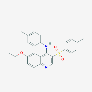 molecular formula C26H26N2O3S B2869295 N-(3,4-dimethylphenyl)-6-ethoxy-3-tosylquinolin-4-amine CAS No. 902950-85-0