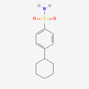 molecular formula C12H17NO2S B2869301 4-Cyclohexylbenzene-1-sulfonamide CAS No. 423728-71-6