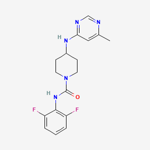 N-(2,6-Difluorophenyl)-4-[(6-methylpyrimidin-4-yl)amino]piperidine-1-carboxamide
