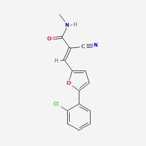 (E)-3-(5-(2-chlorophenyl)furan-2-yl)-2-cyano-N-methylacrylamide