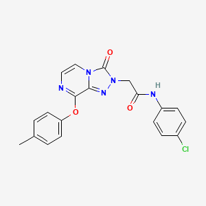 molecular formula C20H16ClN5O3 B2869324 N-(4-chlorophenyl)-2-(3-oxo-8-(p-tolyloxy)-[1,2,4]triazolo[4,3-a]pyrazin-2(3H)-yl)acetamide CAS No. 1251628-85-9