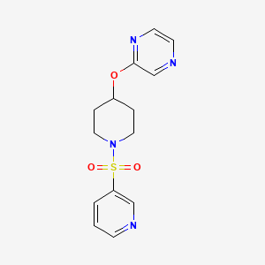 2-((1-(Pyridin-3-ylsulfonyl)piperidin-4-yl)oxy)pyrazine