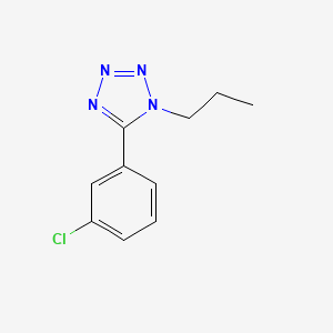 molecular formula C10H11ClN4 B2869332 5-(3-氯苯基)-1-丙基-1H-1,2,3,4-四唑 CAS No. 303144-99-2