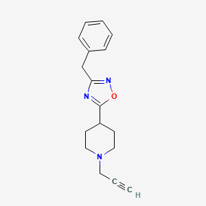 4-(3-Benzyl-1,2,4-oxadiazol-5-yl)-1-(prop-2-yn-1-yl)piperidine