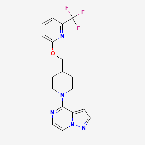 2-[(1-{2-Methylpyrazolo[1,5-a]pyrazin-4-yl}piperidin-4-yl)methoxy]-6-(trifluoromethyl)pyridine