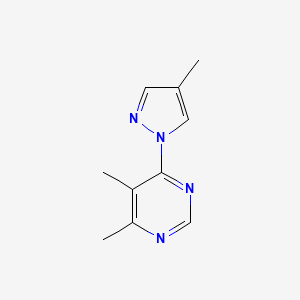 4,5-dimethyl-6-(4-methyl-1H-pyrazol-1-yl)pyrimidine