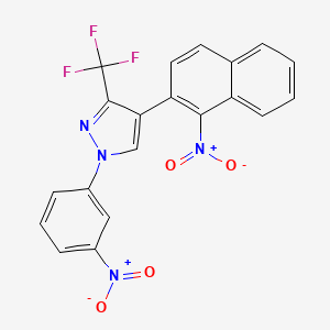 4-(1-Nitronaphthalen-2-yl)-1-(3-nitrophenyl)-3-(trifluoromethyl)pyrazole