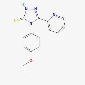 molecular formula C15H14N4OS B2869403 4-(4-乙氧基苯基)-5-(吡啶-2-基)-4H-1,2,4-三唑-3-硫醇 CAS No. 893725-32-1