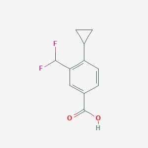 4-Cyclopropyl-3-(difluoromethyl)benzoic acid