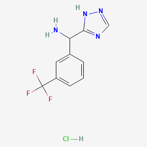 4H-1,2,4-triazol-3-yl[3-(trifluoromethyl)phenyl]methanamine hydrochloride