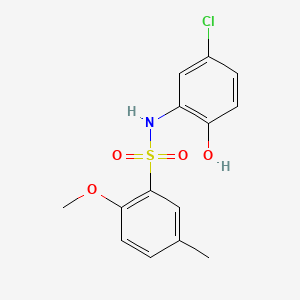 N-(5-chloro-2-hydroxyphenyl)-2-methoxy-5-methylbenzenesulfonamide