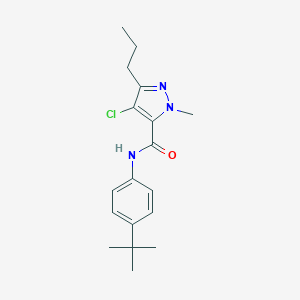 molecular formula C18H24ClN3O B286946 N-(4-tert-butylphenyl)-4-chloro-1-methyl-3-propyl-1H-pyrazole-5-carboxamide 