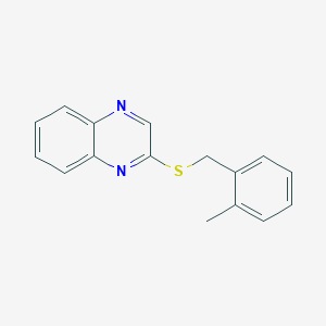 molecular formula C16H14N2S B2869461 2-[(2-Methylbenzyl)sulfanyl]quinoxaline CAS No. 338977-85-8