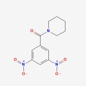 molecular formula C12H13N3O5 B2869463 1-(3,5-Dinitrobenzoyl)piperidine CAS No. 57499-86-2