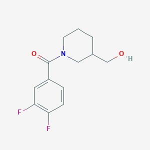 molecular formula C13H15F2NO2 B2869464 (3,4-Difluorophenyl)-[3-(hydroxymethyl)piperidin-1-yl]methanone CAS No. 1082862-18-7