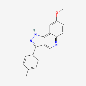 molecular formula C18H15N3O B2869474 8-methoxy-3-(p-tolyl)-1H-pyrazolo[4,3-c]quinoline CAS No. 1031654-10-0