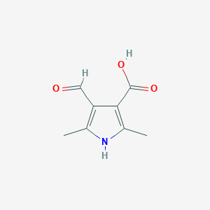 molecular formula C8H9NO3 B2869490 4-formyl-2,5-dimethyl-1H-pyrrole-3-carboxylic Acid CAS No. 861582-93-6