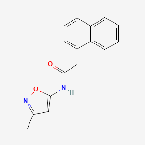 molecular formula C16H14N2O2 B2869491 N-(3-methylisoxazol-5-yl)-2-(naphthalen-1-yl)acetamide CAS No. 1049240-79-0