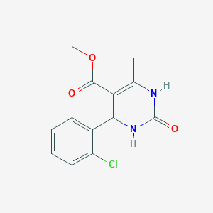 molecular formula C13H13ClN2O3 B2869493 4-(2-氯苯基)-6-甲基-2-氧代-1,2,3,4-四氢嘧啶-5-甲酸甲酯 CAS No. 159587-52-7