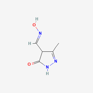 4-[(1E)-(hydroxyimino)methyl]-3-methyl-4,5-dihydro-1H-pyrazol-5-one
