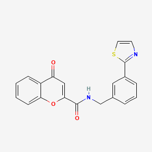 4-oxo-N-(3-(thiazol-2-yl)benzyl)-4H-chromene-2-carboxamide