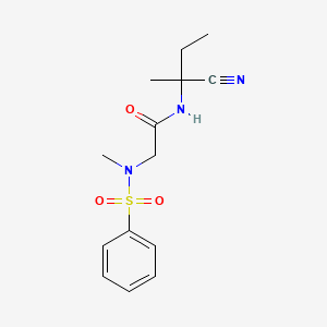 N-(1-cyano-1-methylpropyl)-2-(N-methylbenzenesulfonamido)acetamide