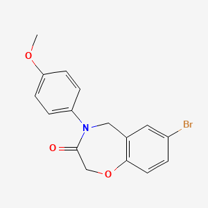 molecular formula C16H14BrNO3 B2869548 7-溴-4-(4-甲氧基苯基)-4,5-二氢-1,4-苯并噁嗪-3(2H)-酮 CAS No. 1358286-88-0