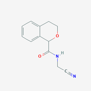 molecular formula C12H12N2O2 B2869565 N-(Cyanomethyl)-3,4-dihydro-1H-isochromene-1-carboxamide CAS No. 2150748-04-0