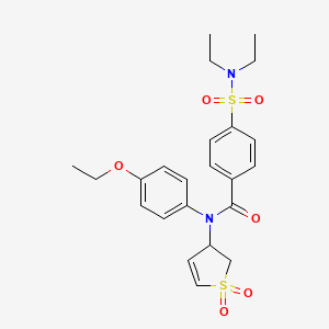 4-(N,N-diethylsulfamoyl)-N-(1,1-dioxido-2,3-dihydrothiophen-3-yl)-N-(4-ethoxyphenyl)benzamide