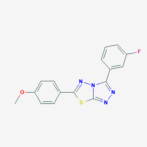 3-(3-Fluorophenyl)-6-(4-methoxyphenyl)-[1,2,4]triazolo[3,4-b][1,3,4]thiadiazole