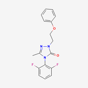 4-(2,6-difluorophenyl)-5-methyl-2-(2-phenoxyethyl)-2,4-dihydro-3H-1,2,4-triazol-3-one