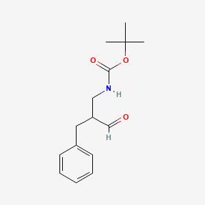 tert-Butyl N-(2-benzyl-3-oxopropyl)carbamate