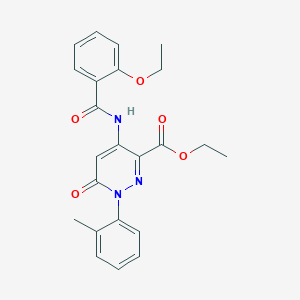 Ethyl 4-(2-ethoxybenzamido)-6-oxo-1-(o-tolyl)-1,6-dihydropyridazine-3-carboxylate